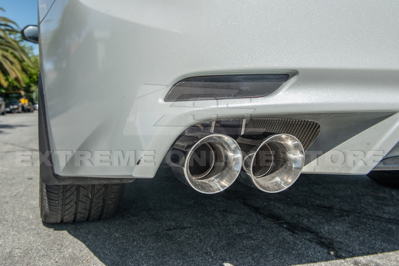 2018-24 Toyota Camry Muffler Delete Axle Back Quad Tips Exhaust