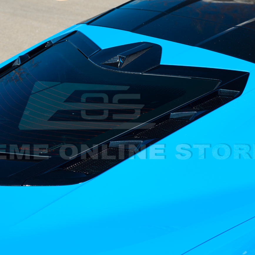 Corvette C8 Coupe DRY CARBON FIBER Rear Decklid Camera Cover