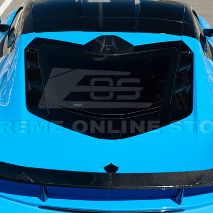 Corvette C8 Coupe DRY CARBON FIBER Rear Decklid Camera Cover