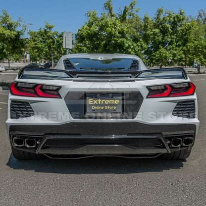 Corvette C8 DRY CARBON FIBER License Plate Backing