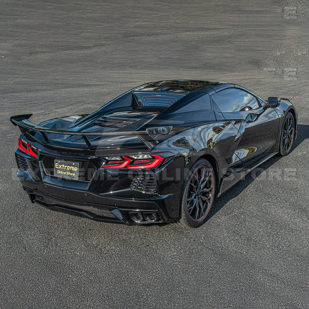 5VM Package Corvette C8 Stingray DRY CARBON FIBER Rear Spoiler