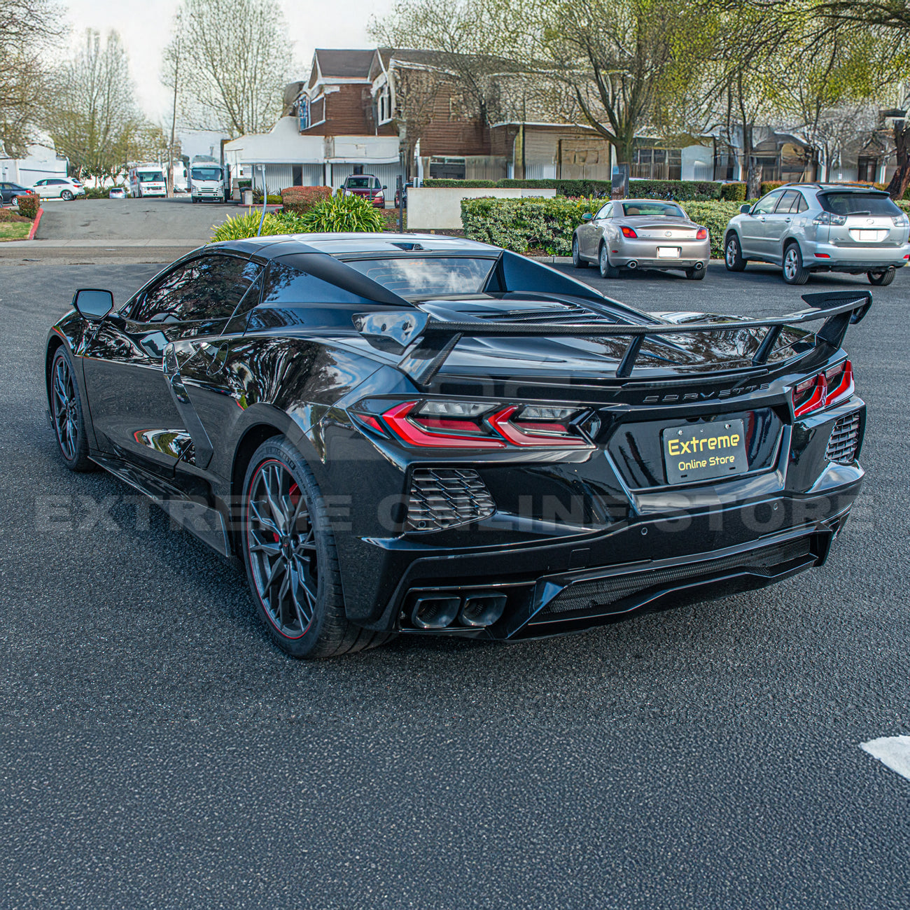 5VM Package Corvette C8 Stingray DRY CARBON FIBER Rear Spoiler