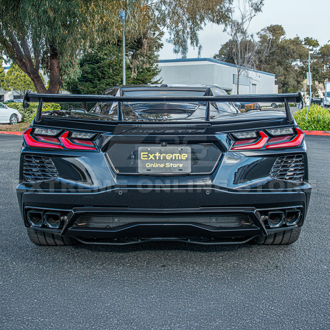 5VM Package Corvette C8 Stingray DRY CARBON FIBER Rear Spoiler