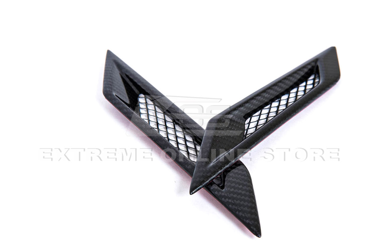 2009-15 Cadillac CTS-V Dry Carbon Fiber Side Bumper Fender Vents