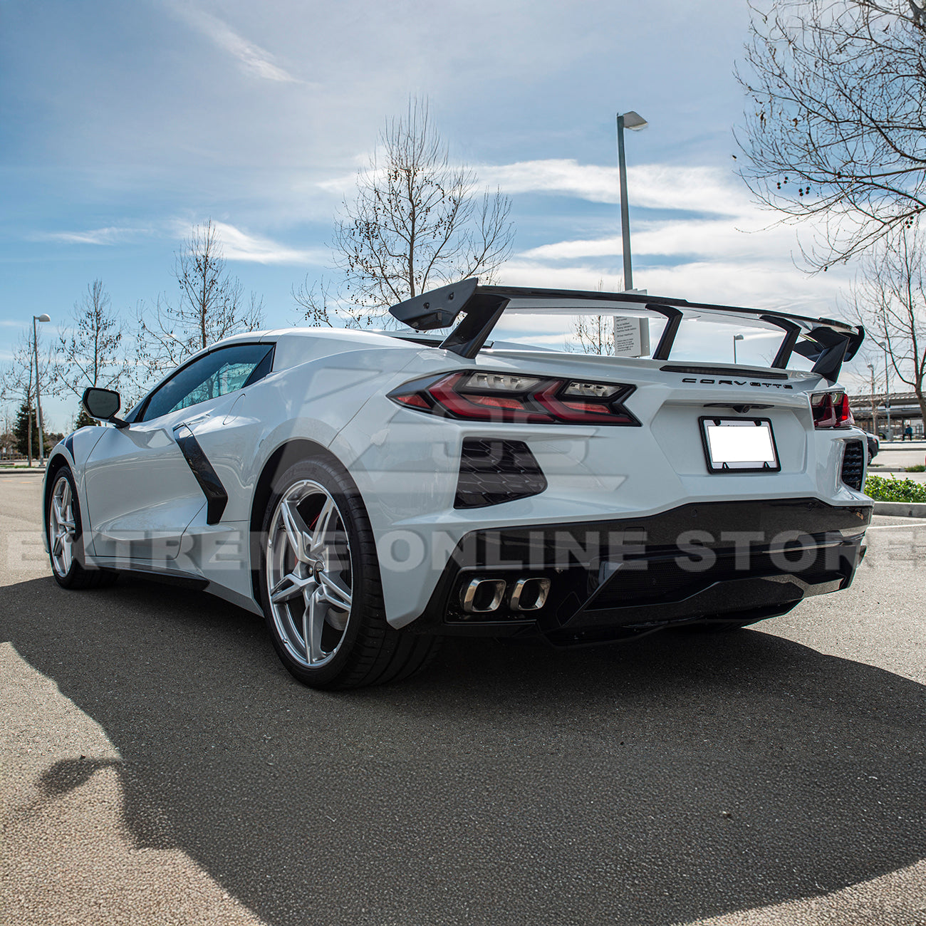 5VM Package Corvette C8 Stingray DRY CARBON FIBER Rear Spoiler