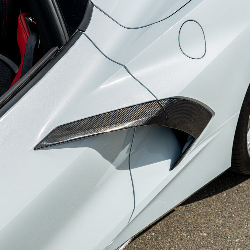 Corvette C8 Stingray DRY CARBON FIBER Door Garnish