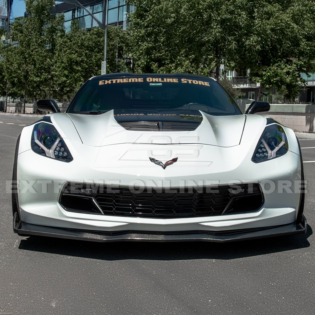Corvette C7 Stage 2.5 ZR1 Conversion Extended Front Splitter