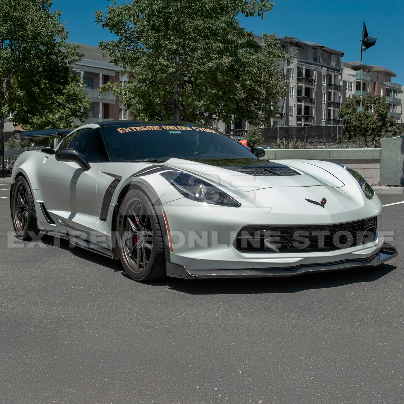 Corvette C7 Stage 2.5 ZR1 Conversion Extended Front Splitter