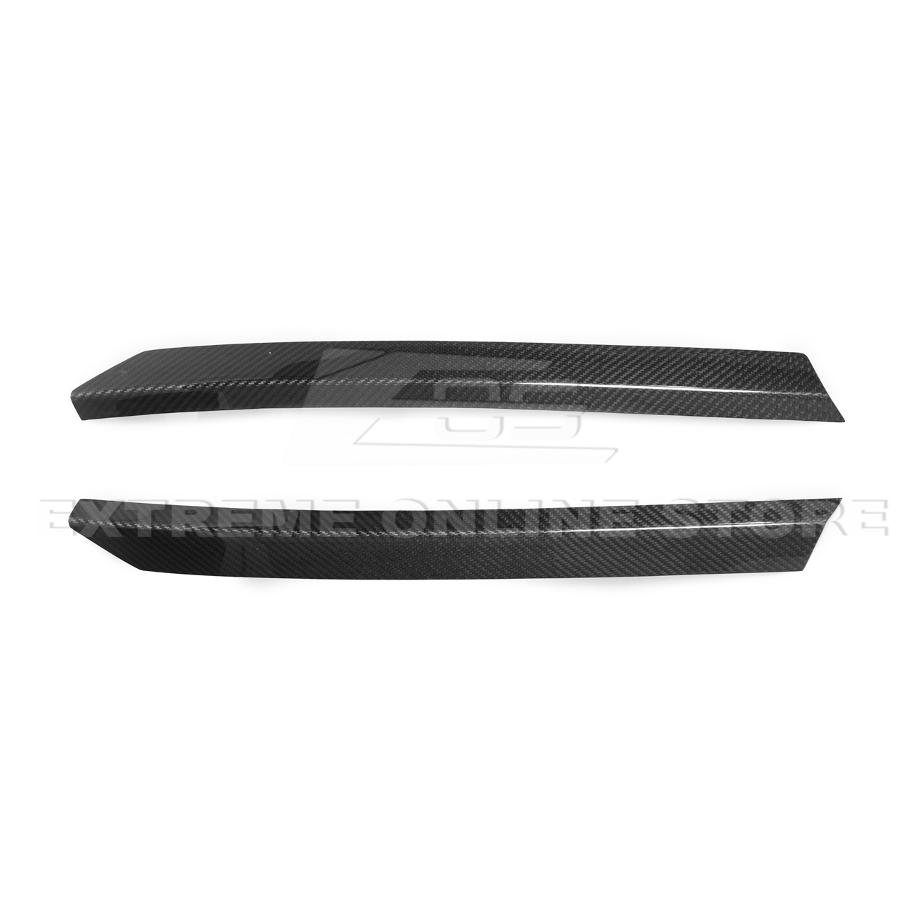 Corvette C8 Z51 DRY CARBON FIBER Rear Spoiler Add-On Wickers Extension