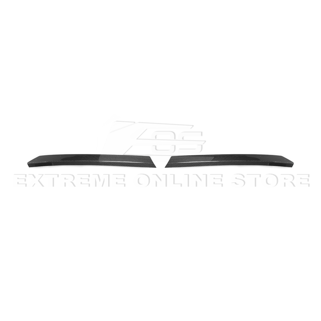 Corvette C8 Z51 DRY CARBON FIBER Rear Spoiler Add-On Wickers Extension