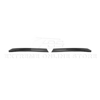 Corvette C8 Z51 DRY CARBON FIBER Rear Spoiler Add-On Wickers Extension