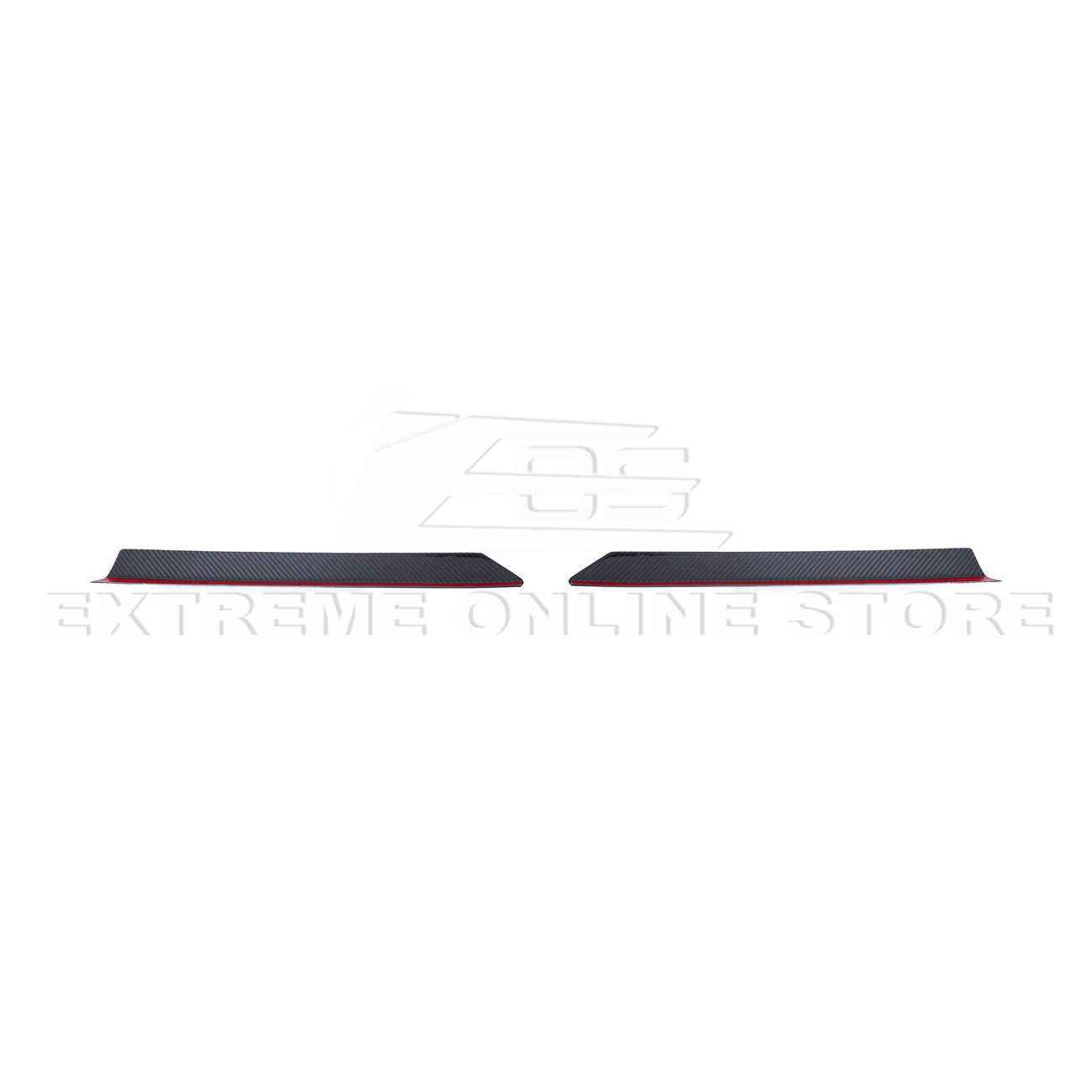 Corvette C8 Z51 DRY CARBON FIBER Rear Spoiler Add-On Wickers Extension