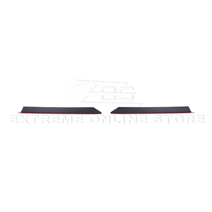 Corvette C8 Z51 DRY CARBON FIBER Rear Spoiler Add-On Wickers Extension