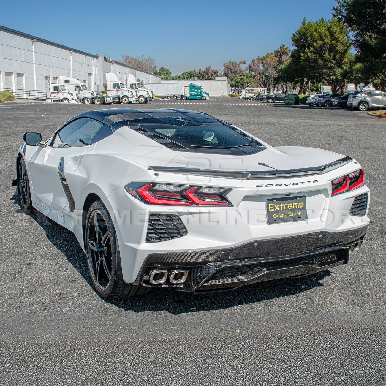 Chevrolet Corvette C8 DRY CARBON FIBER Rear Diffuser
