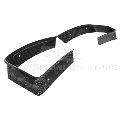 Corvette C8 DRY CARBON FIBER Rear Diffuser Exhaust Bezel