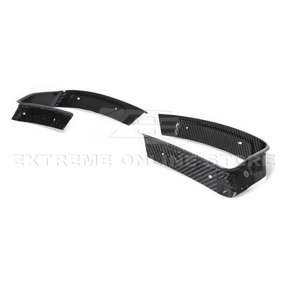 Corvette C8 DRY CARBON FIBER Rear Diffuser Exhaust Bezel