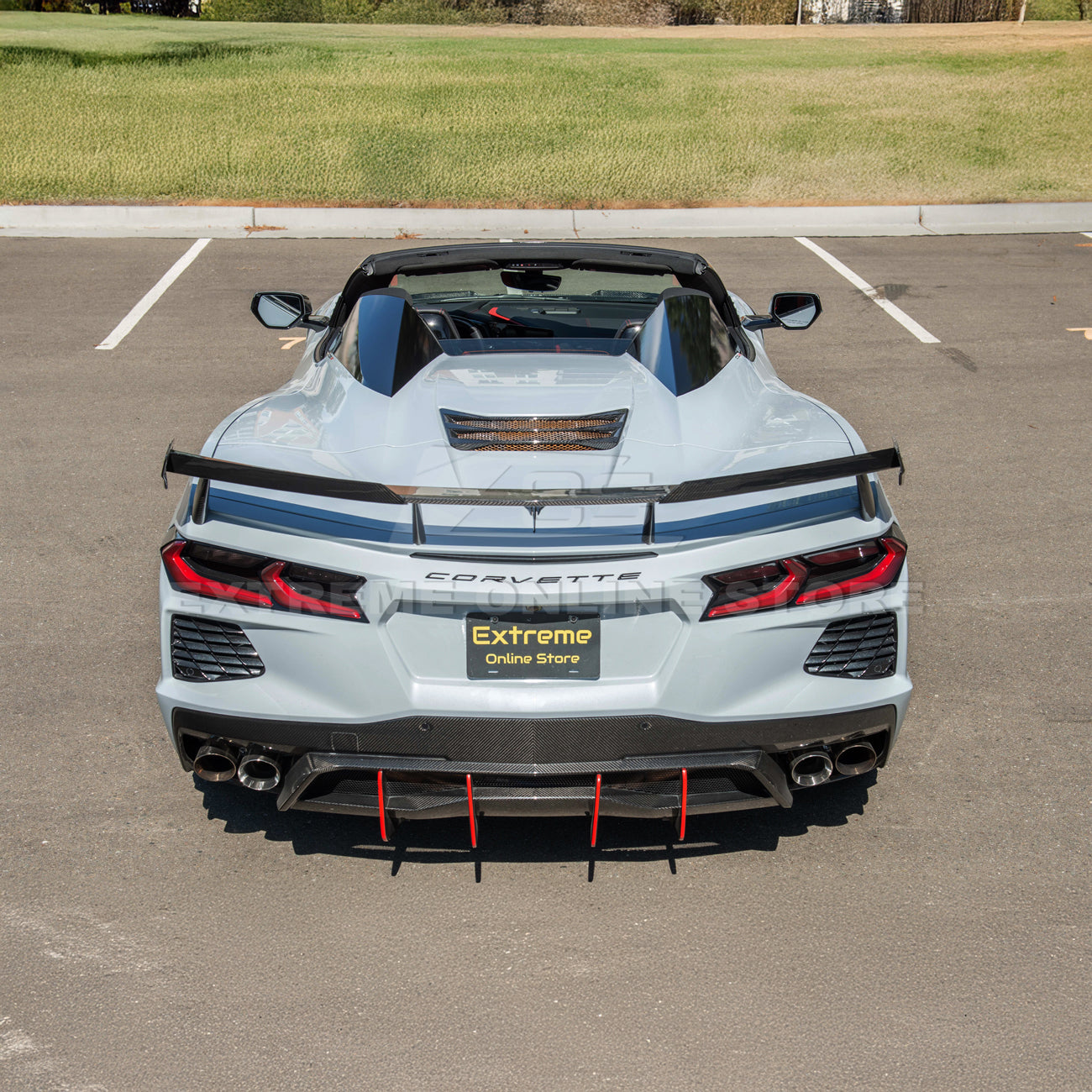 Corvette C8 Stingray Rear Spoiler [5VM  Wickerbill Package]
