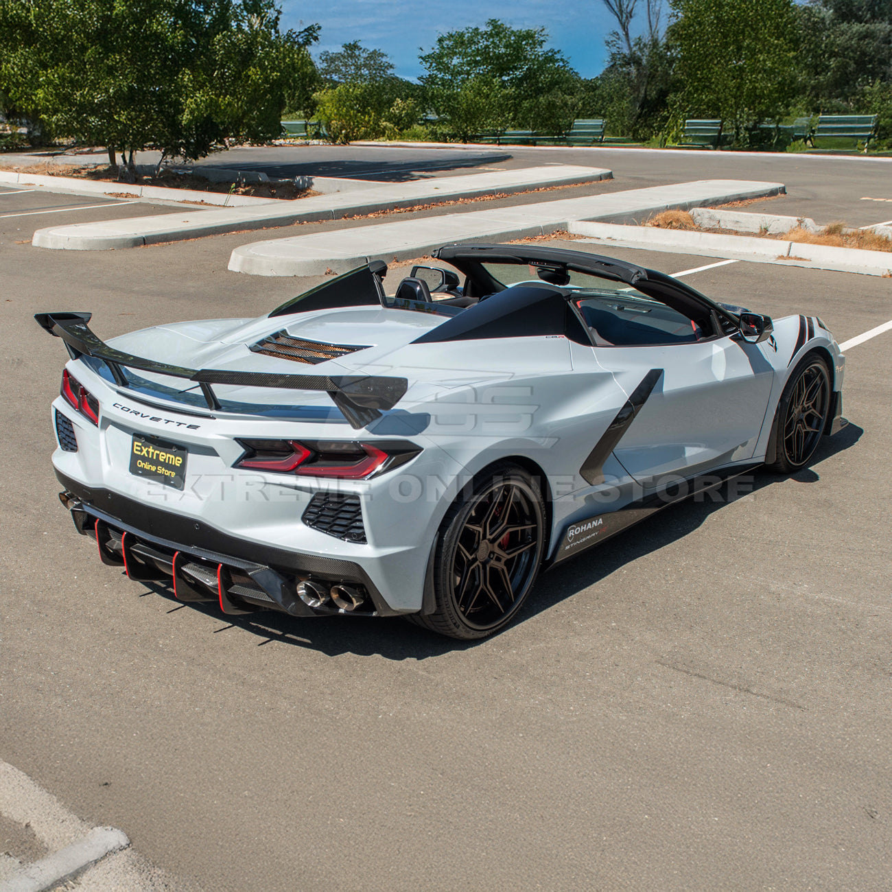 Corvette C8 Stingray Rear Spoiler [5VM  Wickerbill Package]