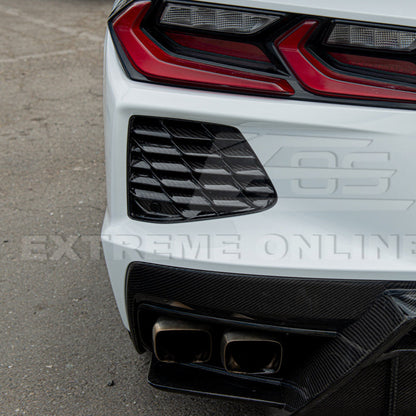 Chevrolet Corvette C8 DRY CARBON FIBER Rear Grill Cover
