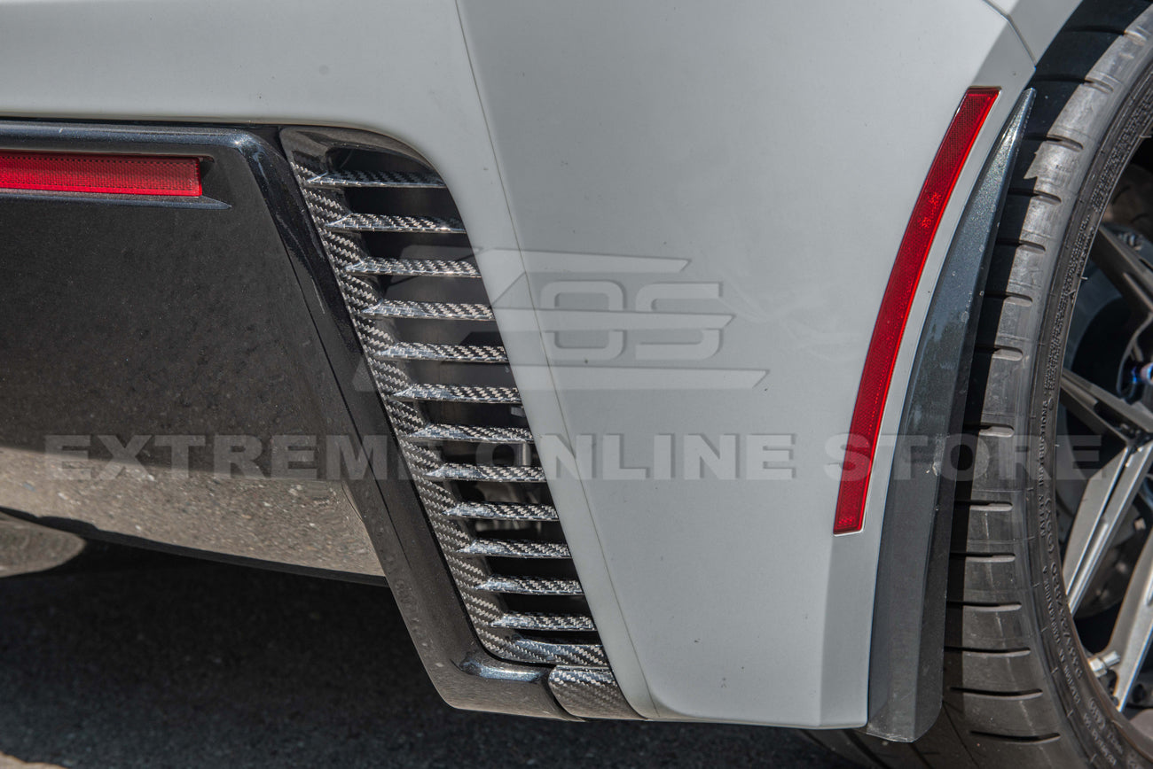 Corvette C7 DRY CARBON FIBER Replacement Rear Diffuser Vent