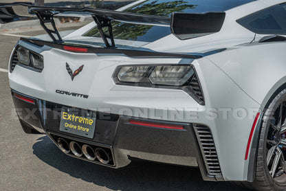 Corvette C7 DRY CARBON FIBER Replacement Rear Diffuser Vent