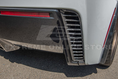 Corvette C7 DRY CARBON FIBER Replacement Rear Diffuser Vent