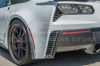 Corvette C7 DRY CARBON FIBER Replacement Rear Diffuser Vent
