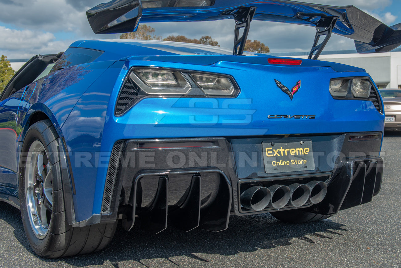 Corvette C7 Add On Rear Bumper Diffuser