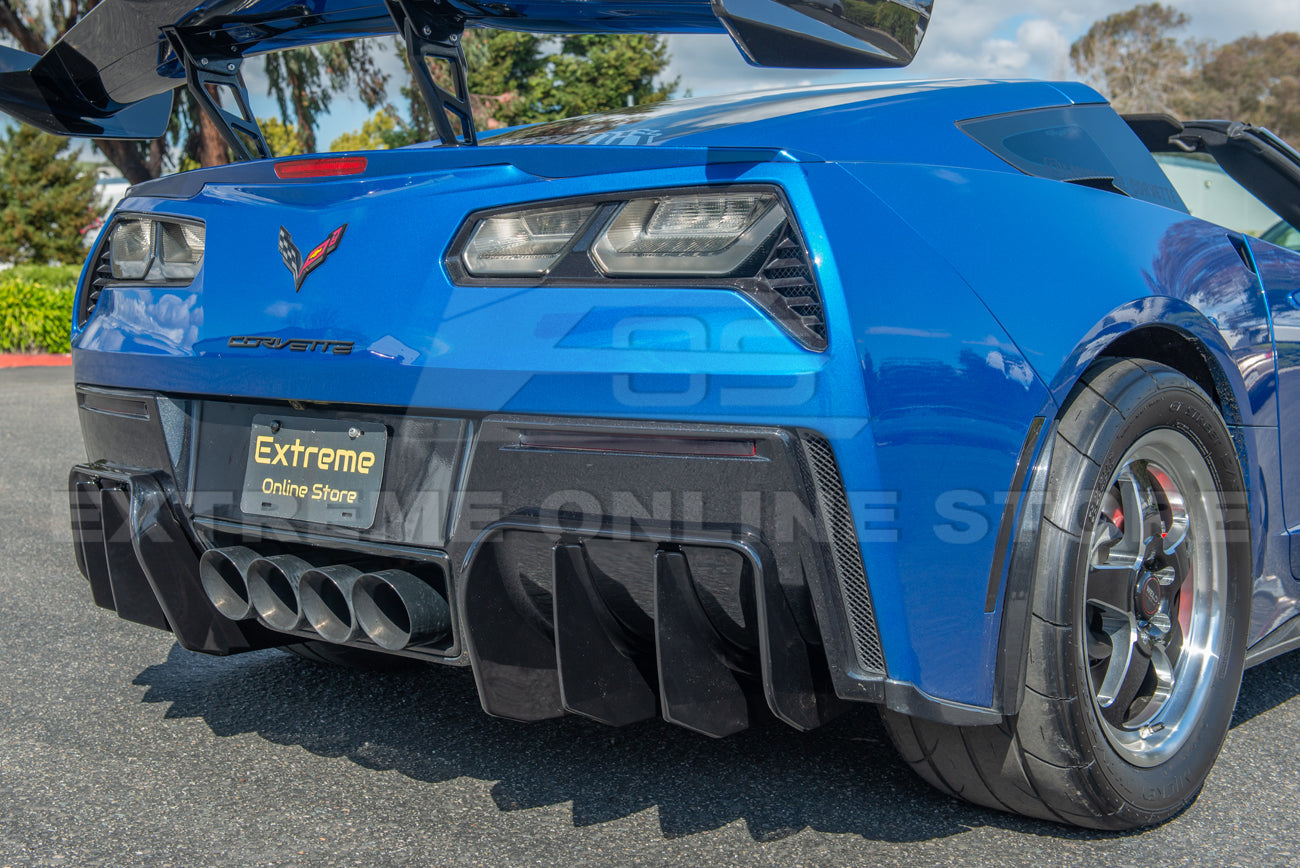 Corvette C7 Add On Rear Bumper Diffuser