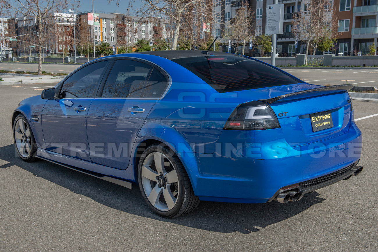 2008-09 Pontiac G8 Carbon Fiber Front Splitter & Side Skirts