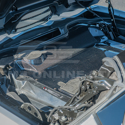 Corvette C8 HTC DRY Carbon Fiber Engine Bay Panel Cover