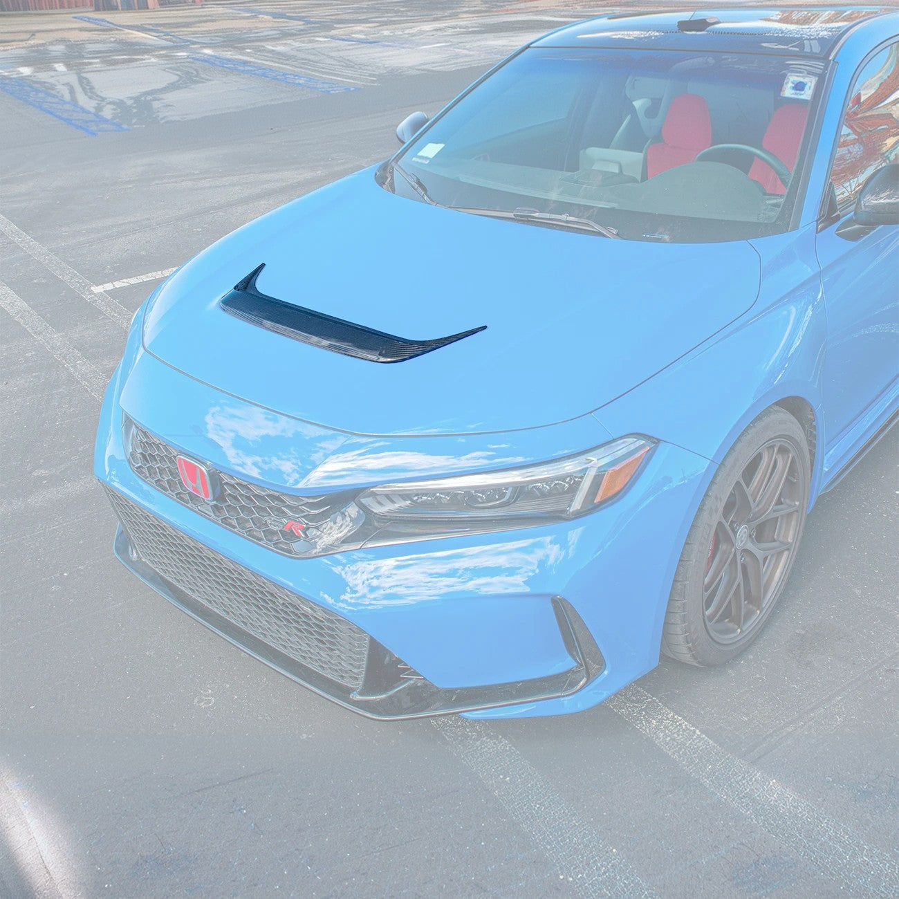 2023-Up FL5 Honda Civic Type-R Carbon Fiber Front Hood Vent Cover