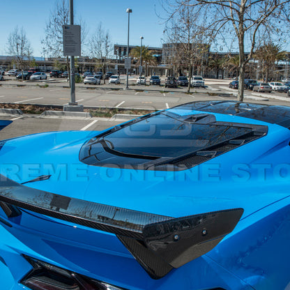 Chevrolet Corvette C8 Coupe DRY CARBON FIBER Rear Window Trim