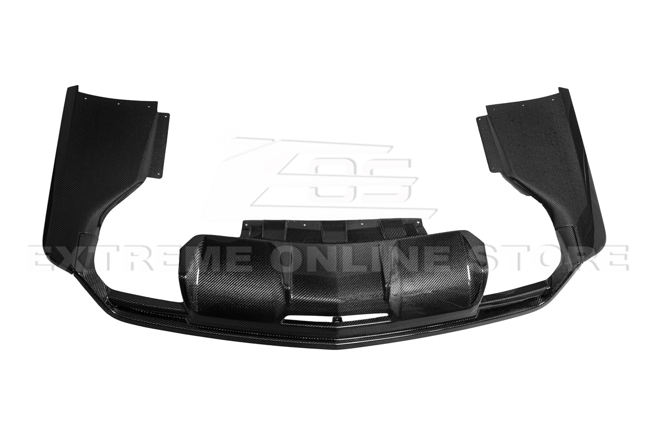 2016-19 Cadillac CTS-V Carbon Fiber Rear Valance Diffuser Lip Cover