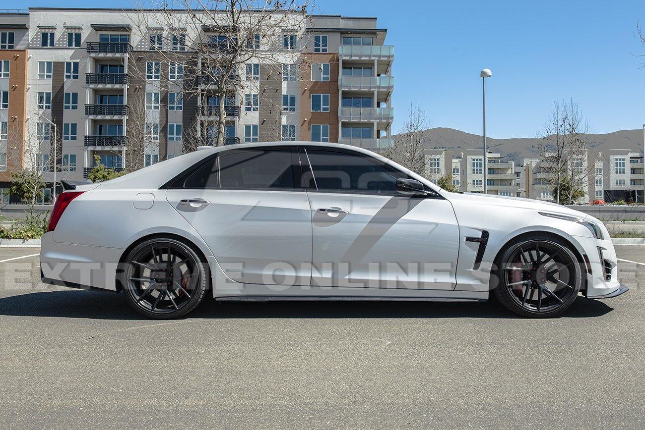 2016-19 Cadillac CTS-V Carbon Fiber Side Skirts Rocker Panels