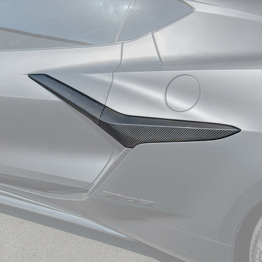 Corvette C8 Z06 DRY CARBON FIBER Replacement Side Door Garnish