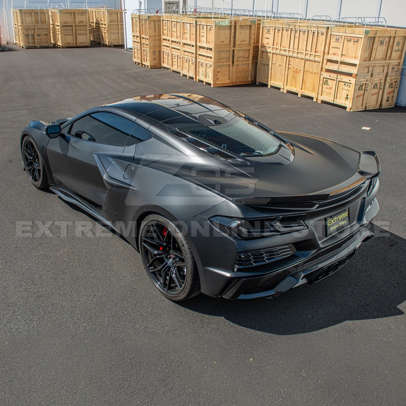 Corvette C8 Z06 DRY CARBON FIBER Replacement Side Door Garnish