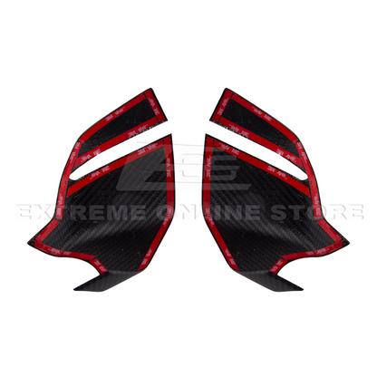 Corvette C8 DRY CARBON FIBER Lower Mirror Covers