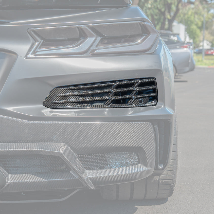 Chevrolet Corvette C8 Z06 DRY CARBON FIBER Rear Bumper Vent
