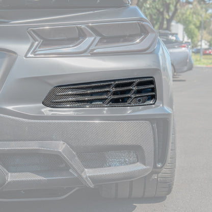 Chevrolet Corvette C8 Z06 DRY CARBON FIBER Rear Bumper Vent