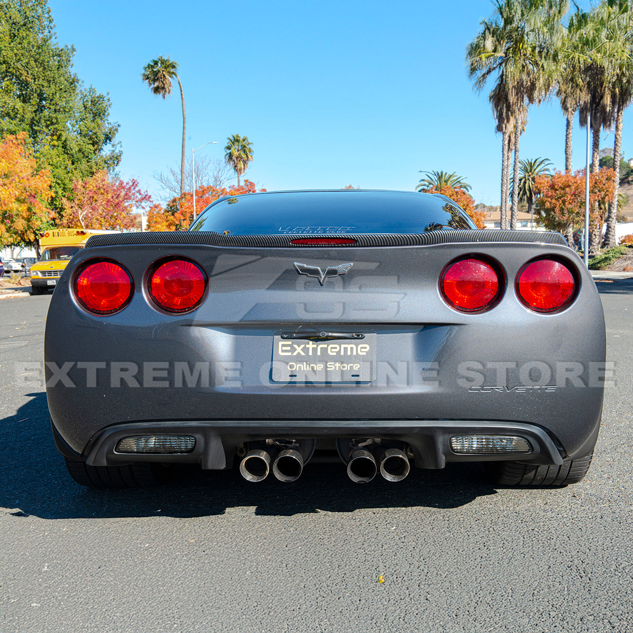 Corvette C6 ZR1 DRY CARBON FIBER Conversion Rear Trunk Spoiler