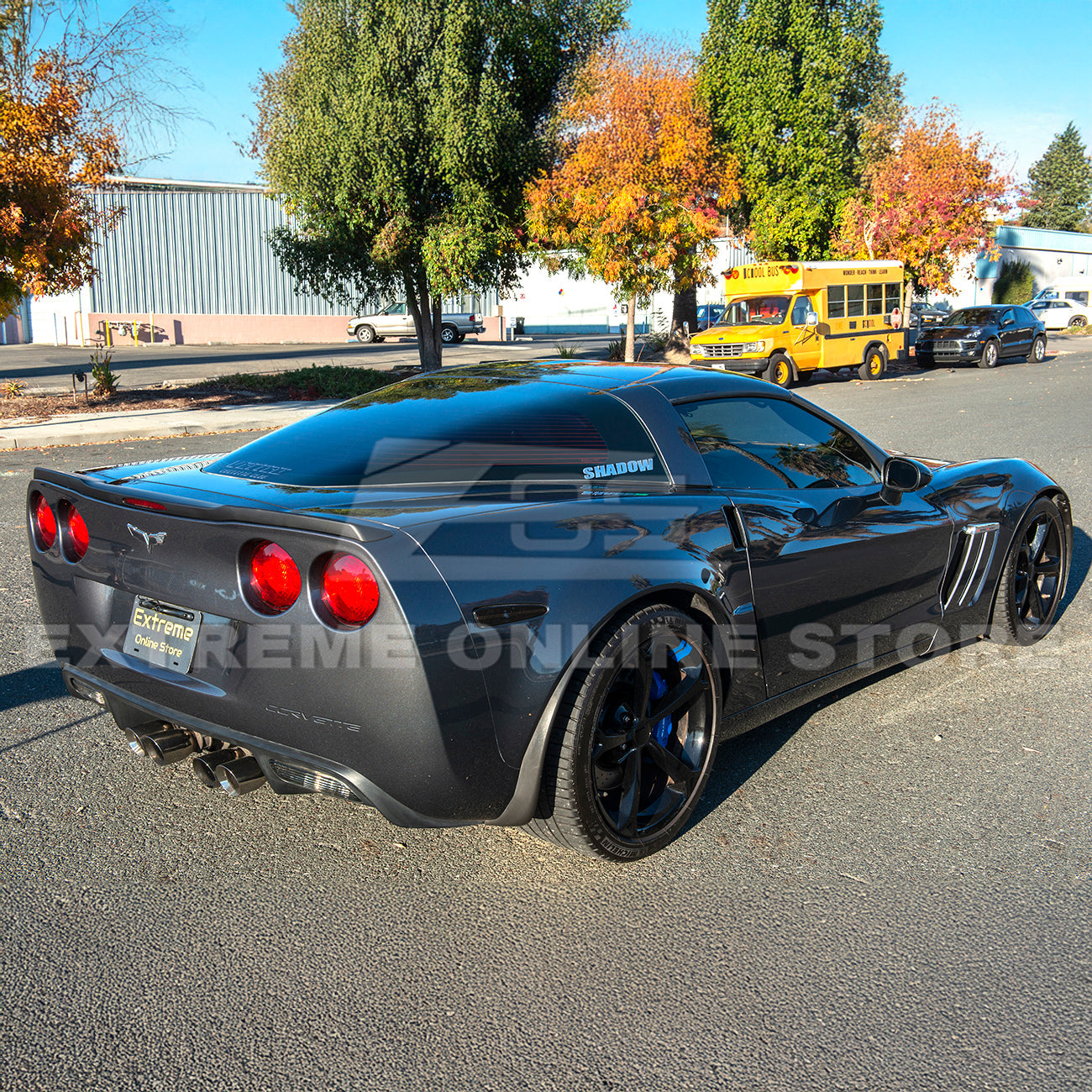 Corvette C6 ZR1 DRY CARBON FIBER Conversion Rear Trunk Spoiler