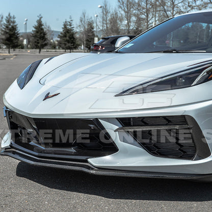 Chevrolet Corvette C8 DRY CARBON FIBER Front Grille Insert
