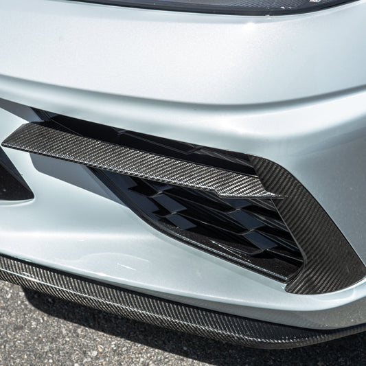 Chevrolet Corvette C8 DRY CARBON FIBER Front Grille Insert