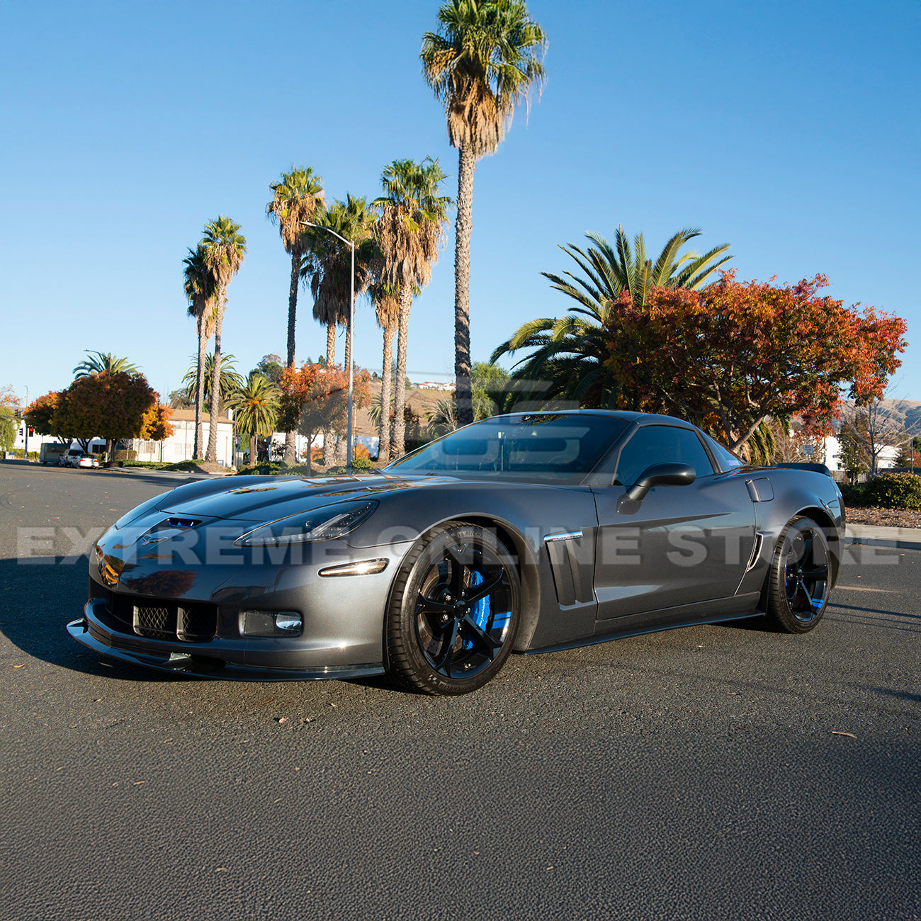 Corvette C6 Grand Sport / Z06 Front Splitter Lip & Side Skirts Rocker Panels