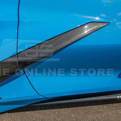 Corvette C8 DRY CARBON FIBER Replacement Side Door Garnish