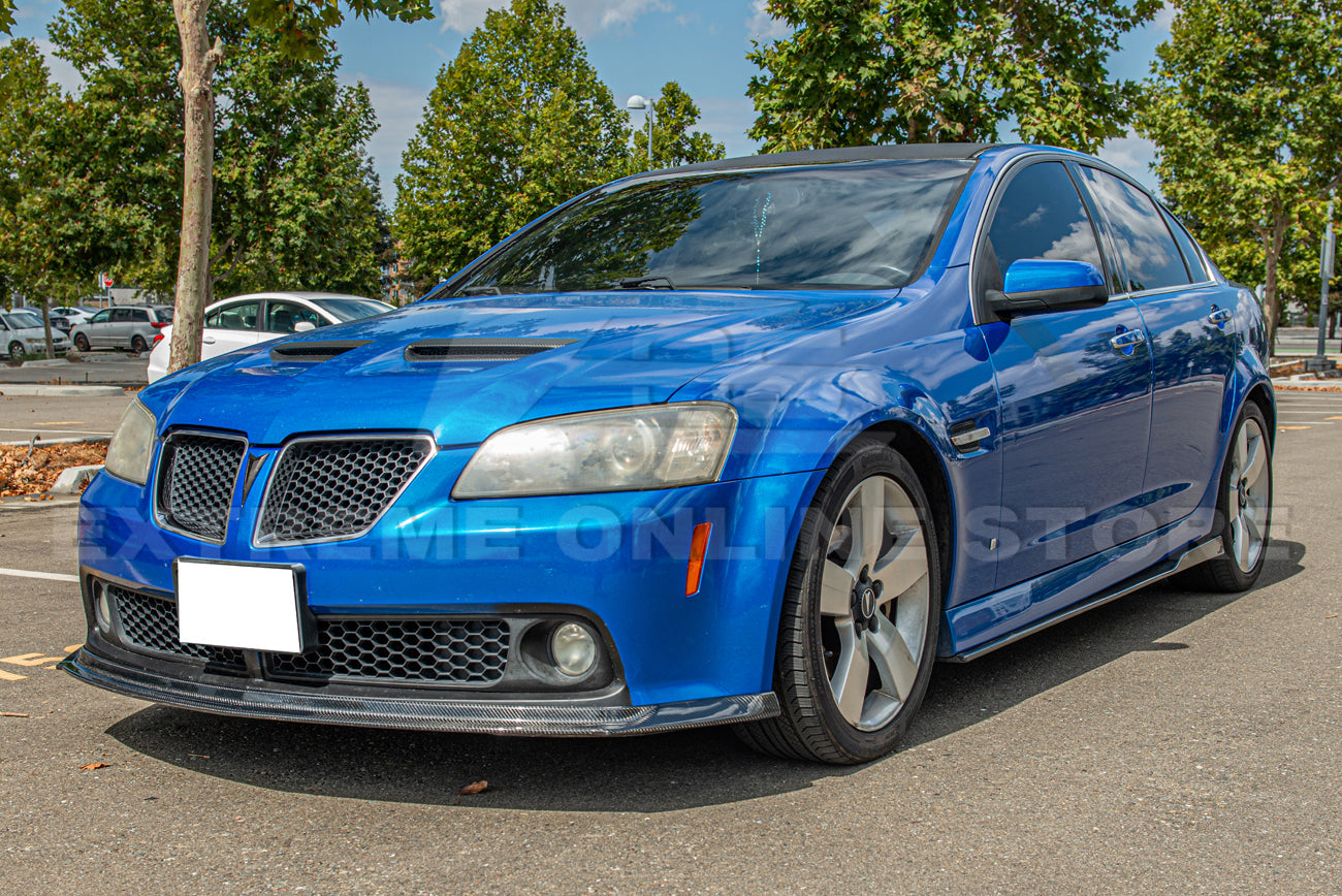 2008-09 Pontiac G8 Carbon Fiber Front Splitter & Side Skirts