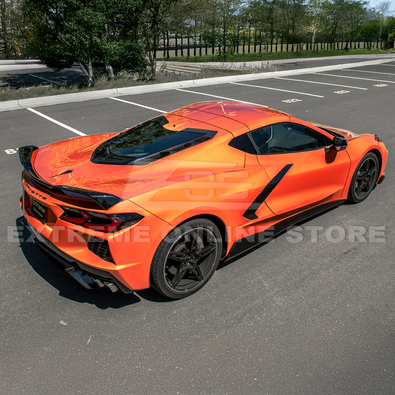 Chevrolet Corvette C8 DRY CARBON FIBER 5VM Side Skirts