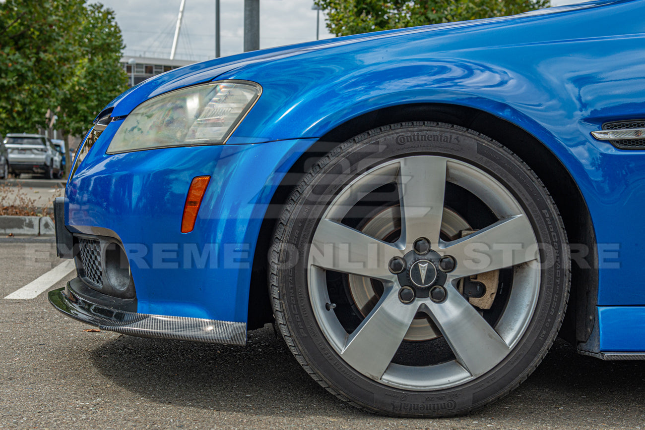 2008-09 Pontiac G8 Carbon Fiber Front Splitter & Side Skirts
