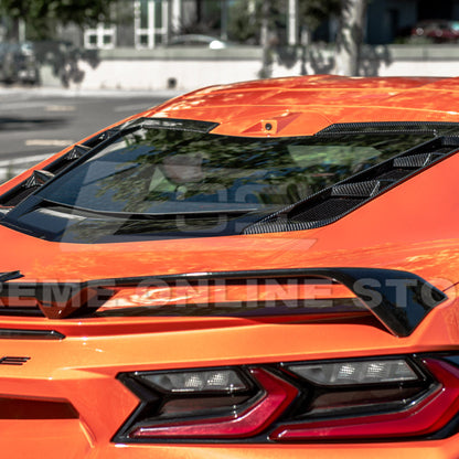Corvette C8 Coupe DRY CARBON FIBER Rear Hatch Vent